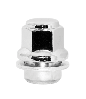 Ceco 921148 - (1) Chrome Acura/Honda OEM Mag Style Nut & Washer 14x1.5 35mm 22mm Hex