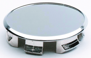 Ceco 105EZ-60C - EZ-Lube Hub Cover, Center Cap, Chrome, Diameter: 124.4mm, Height: 109.7mm