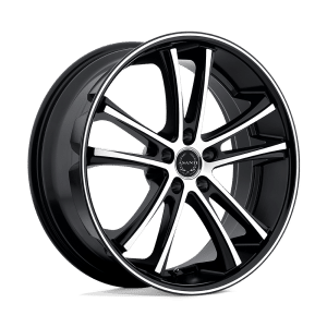 ABL1 22X10 5X112 MACH W/ BLK LIP 38MM