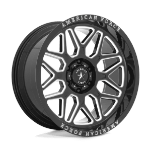 AC001 RUSH 22X10 6X135 G-BLK MILL -18